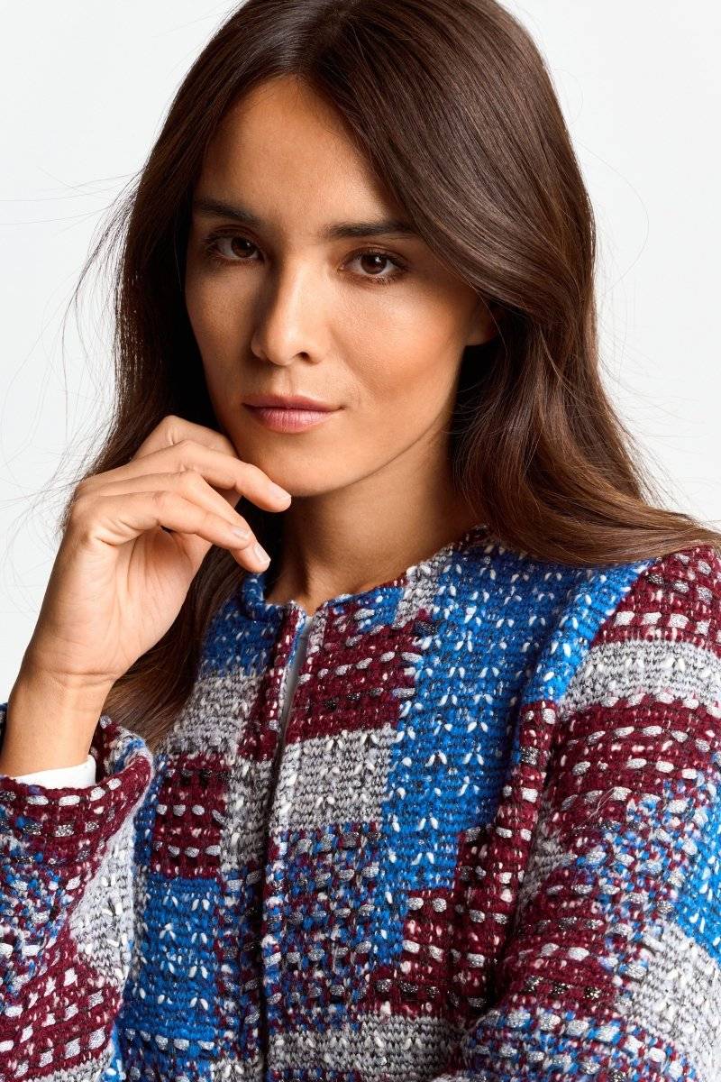 Eich & Royal Mehrfarbige Bouclé-Jacke Nur für heute