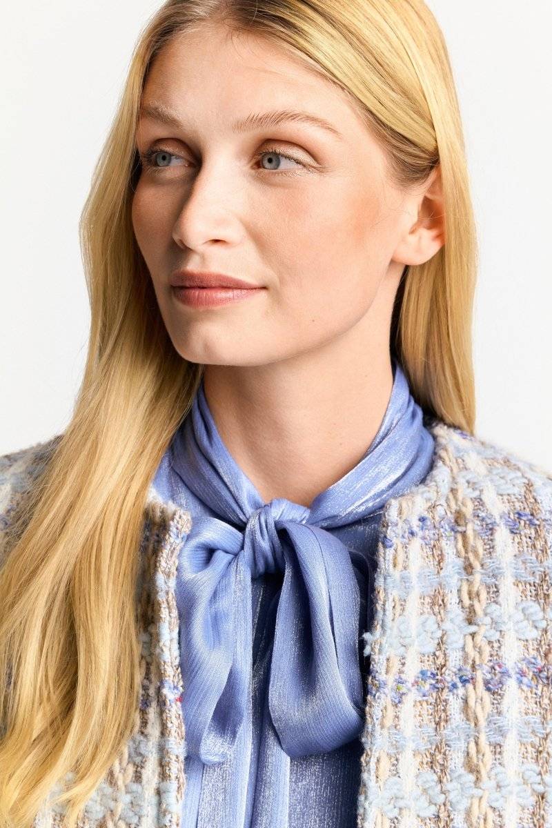 Eich & Royal Bouclé-Jacke mit Rundhalsausschnitt Discount Store für neue Produkte