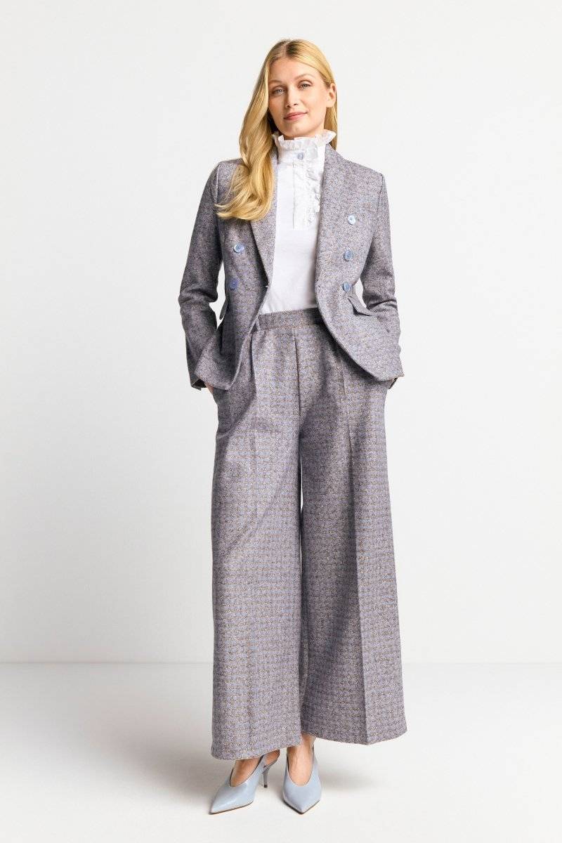 Eich & Royal Karierter Wollblazer mit Reverskragen Super Rabatt