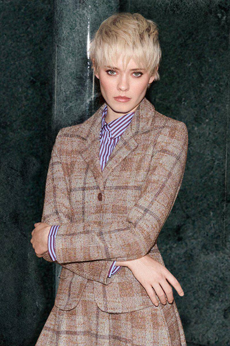 Eich & Royal Taillierter Blazer mit Karomuster Fabrikladen