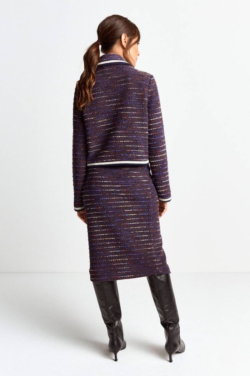 Eich & Royal Bouclé-Jacke mit Bubikragen Black Friday Preise