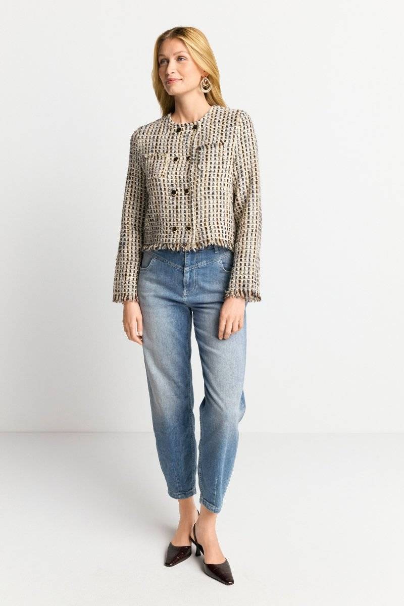 Eich & Royal Bouclé-Jacke mit Fransen Online
