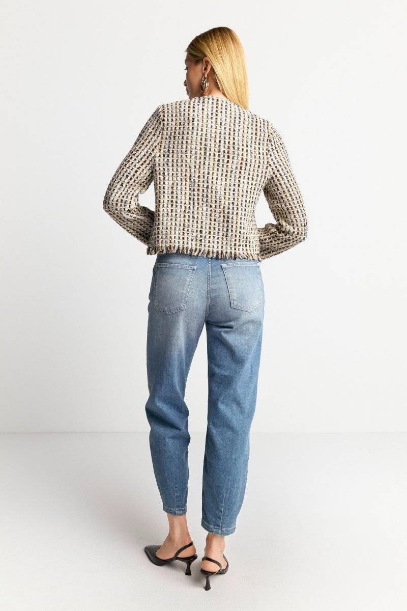 Eich & Royal Bouclé-Jacke mit Fransen Online