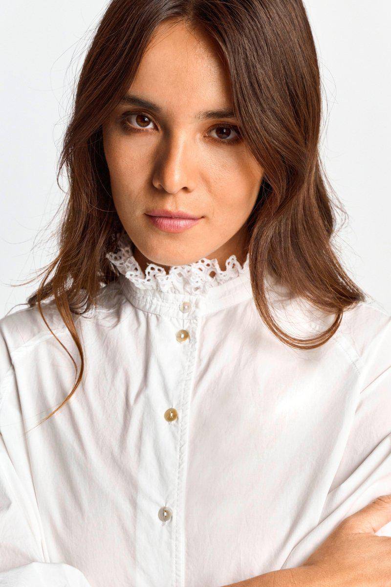 Eich & Royal Bluse mit Rüschenkragen Fabrik Onlineshop