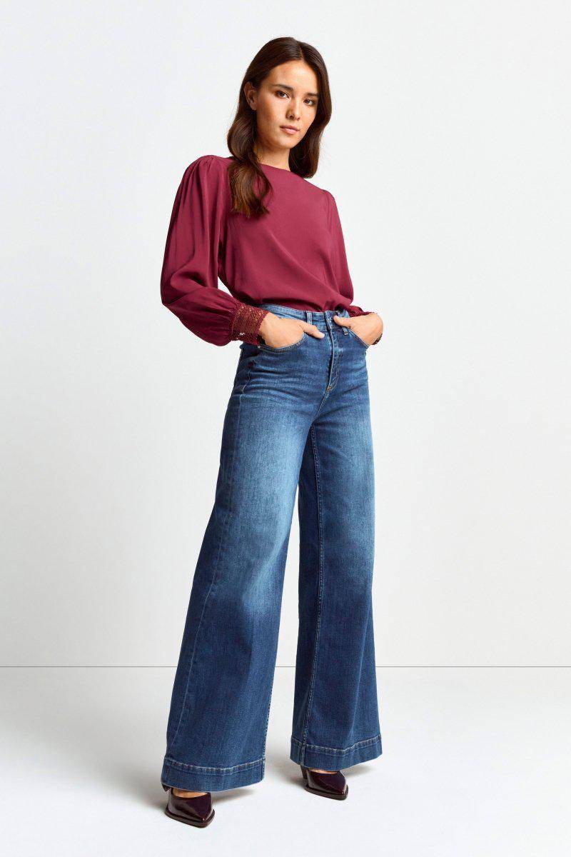 Eich & Royal Bluse mit Manschetten aus Spitze Rabatt