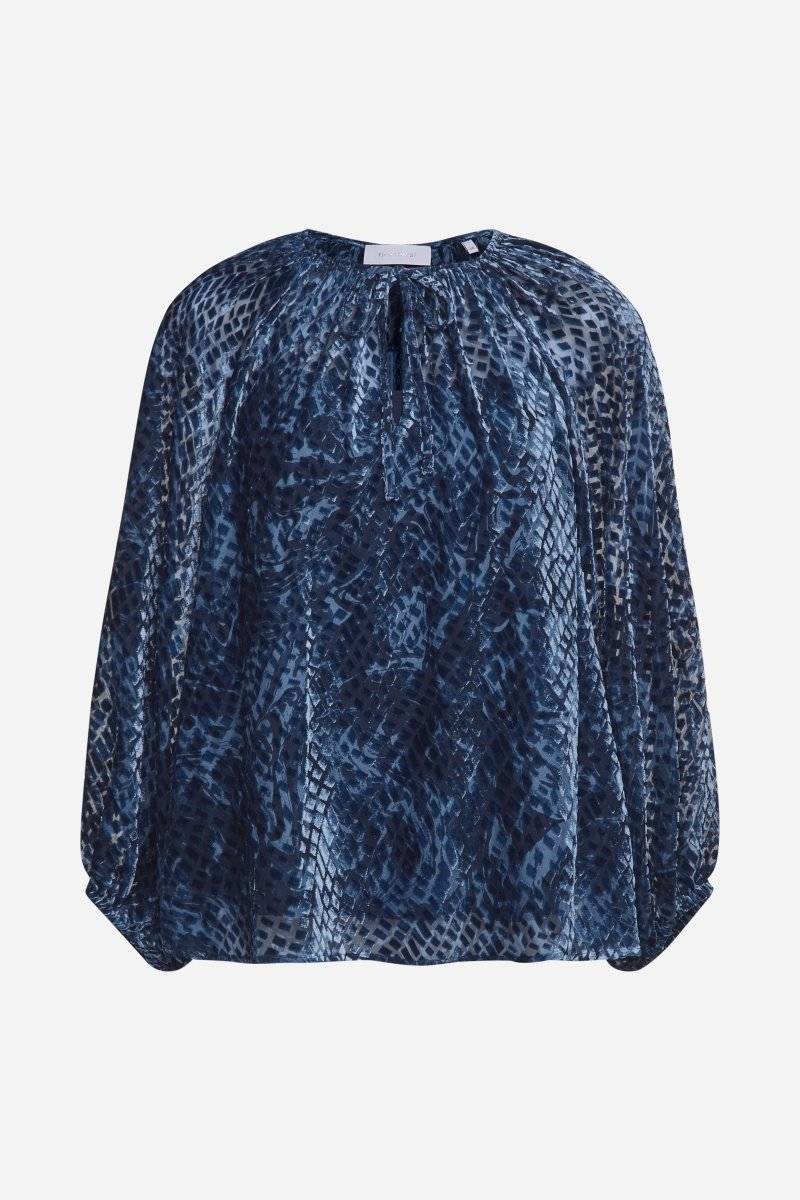 Eich & Royal Samtbluse mit Ballonärmeln Versandkostenfrei