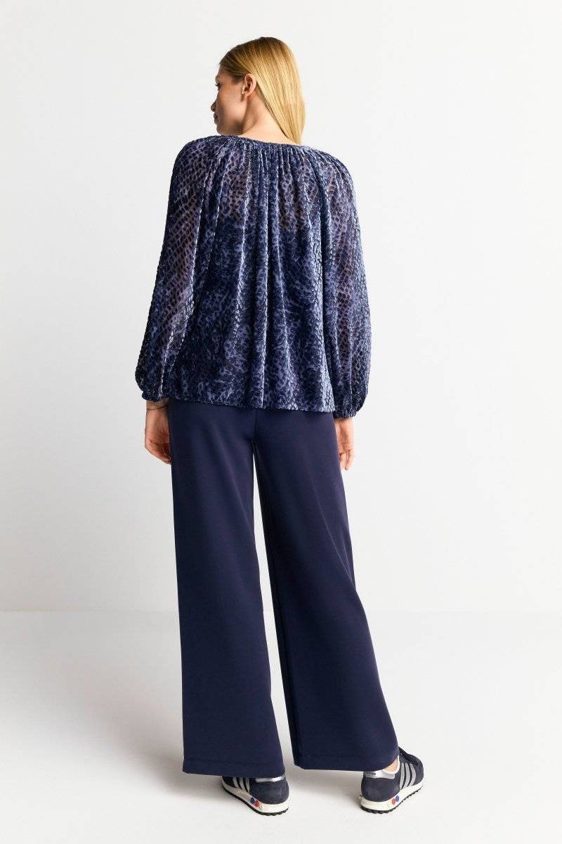 Eich & Royal Samtbluse mit Ballonärmeln Versandkostenfrei