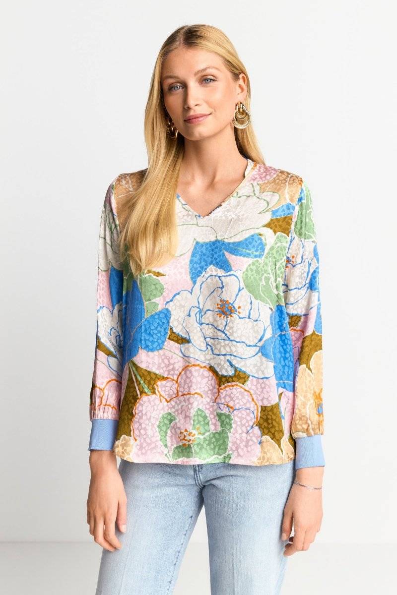Eich & Royal Bluse mit floralem Print Großer Ausverkauf