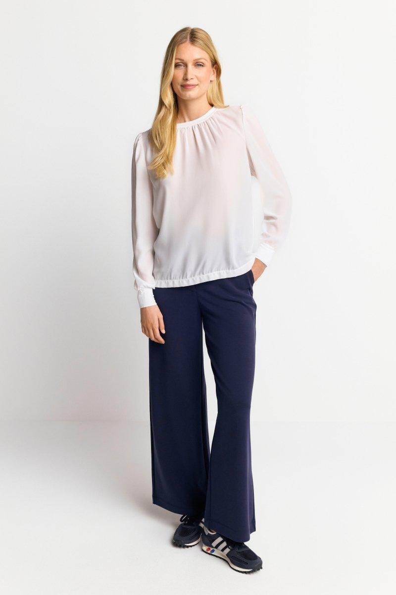 Eich & Royal Chiffonbluse mit Rundhalsausschnitt Online Shopping