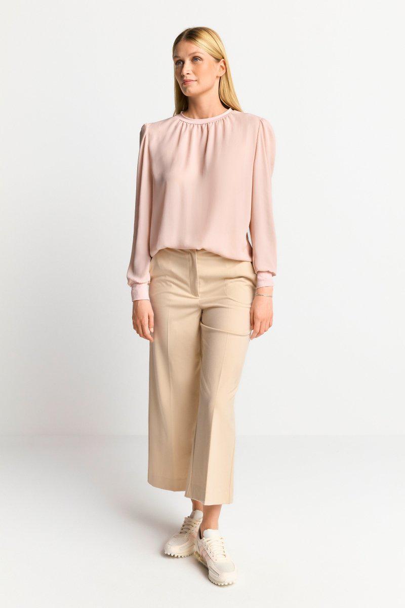 Eich & Royal Chiffonbluse mit Rundhalsausschnitt Online Shopping