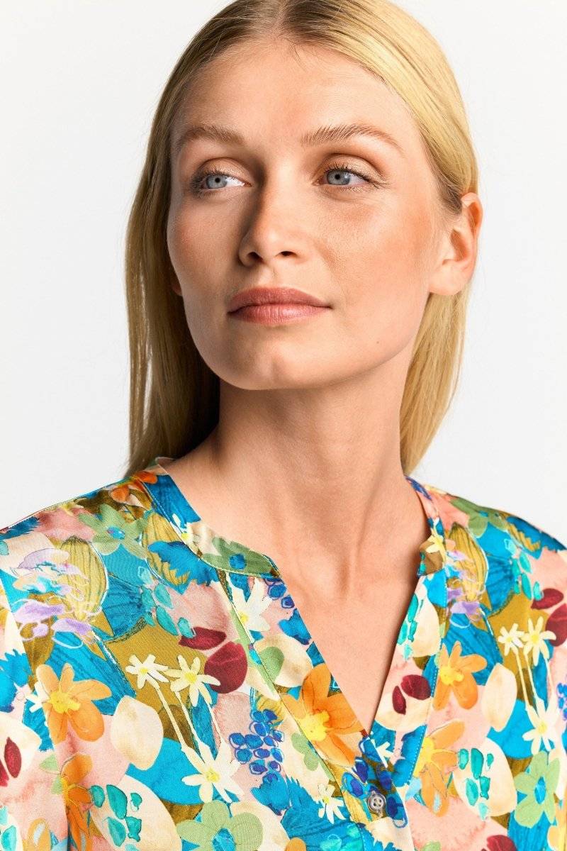 Eich & Royal V-Neck-Bluse mit Knöpfen Black Friday