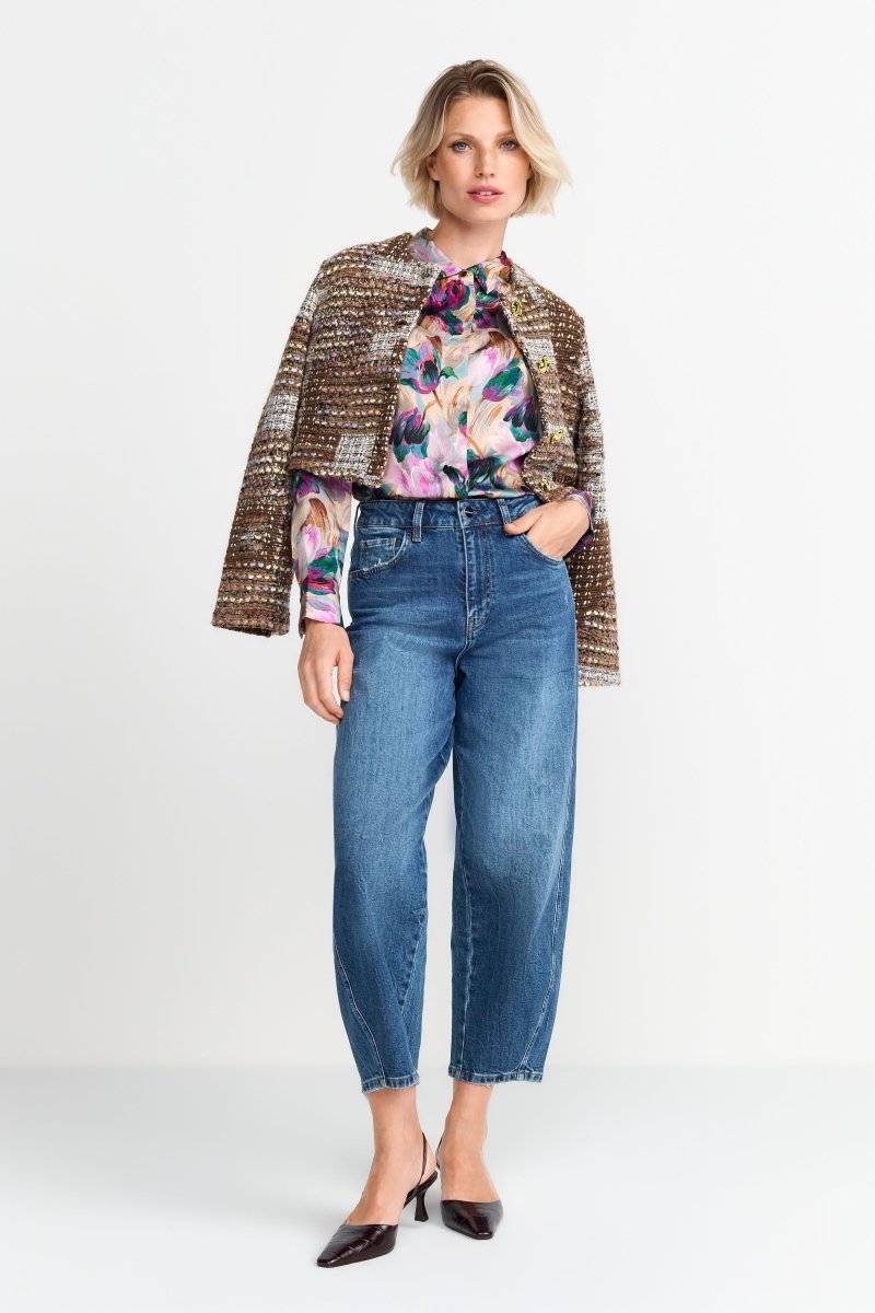 Eich & Royal Hemdkragenbluse mit Blumenprint Heißer Verkauf
