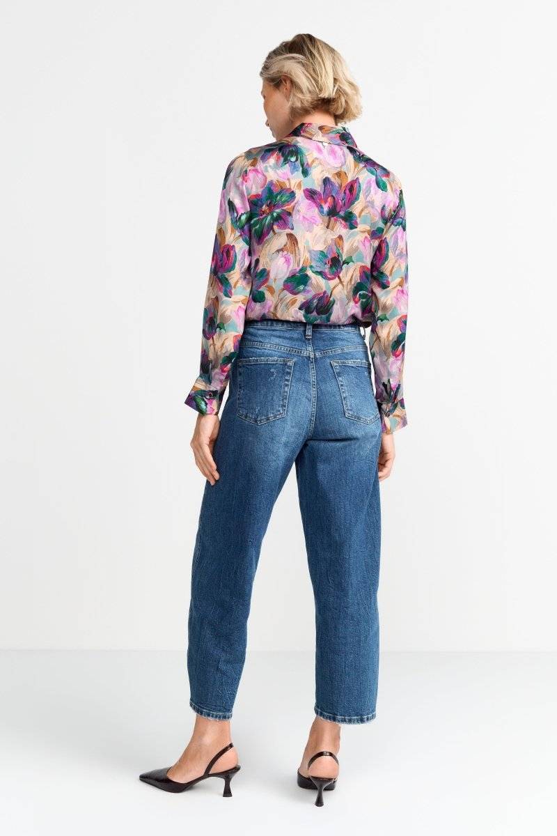 Eich & Royal Hemdkragenbluse mit Blumenprint Heißer Verkauf