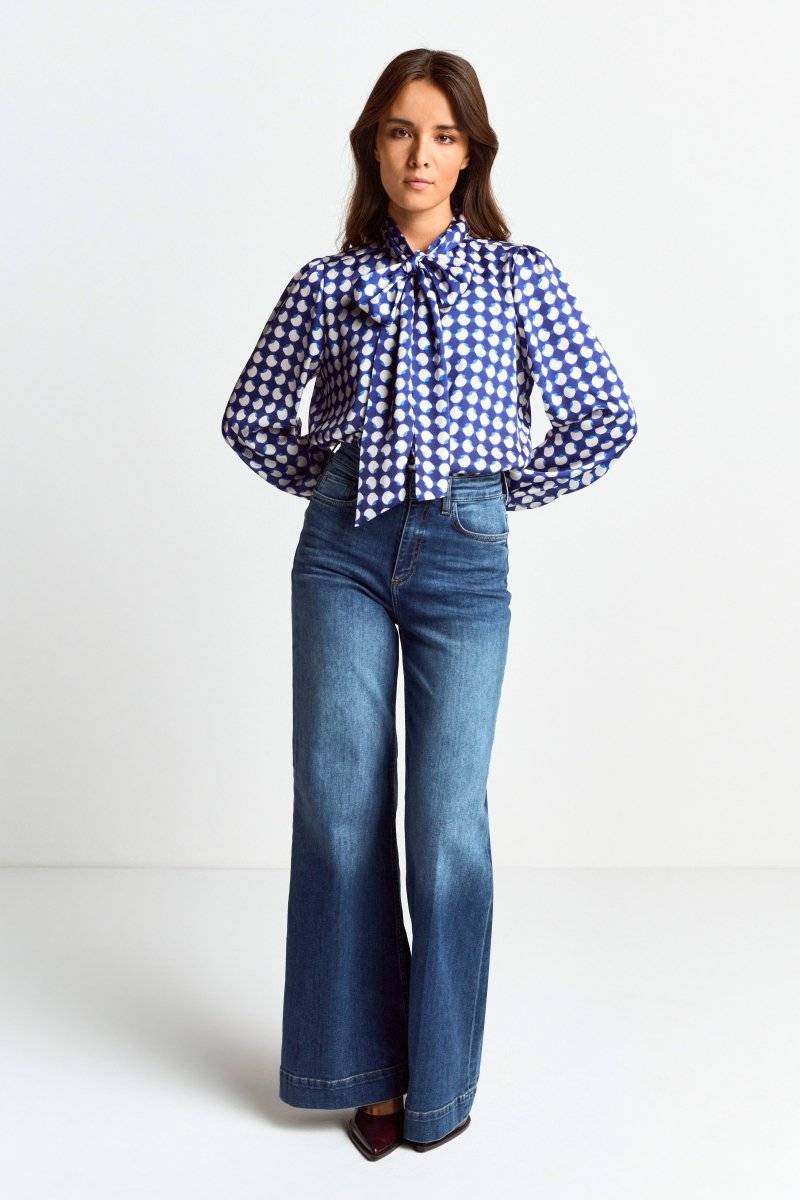 Eich & Royal Schluppenbluse mit Frill-Kragen Top Angebot