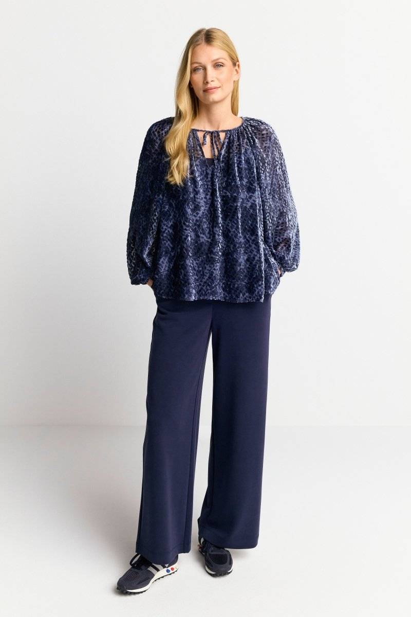 Eich & Royal Samtbluse mit Ballonärmeln Blitzangebot