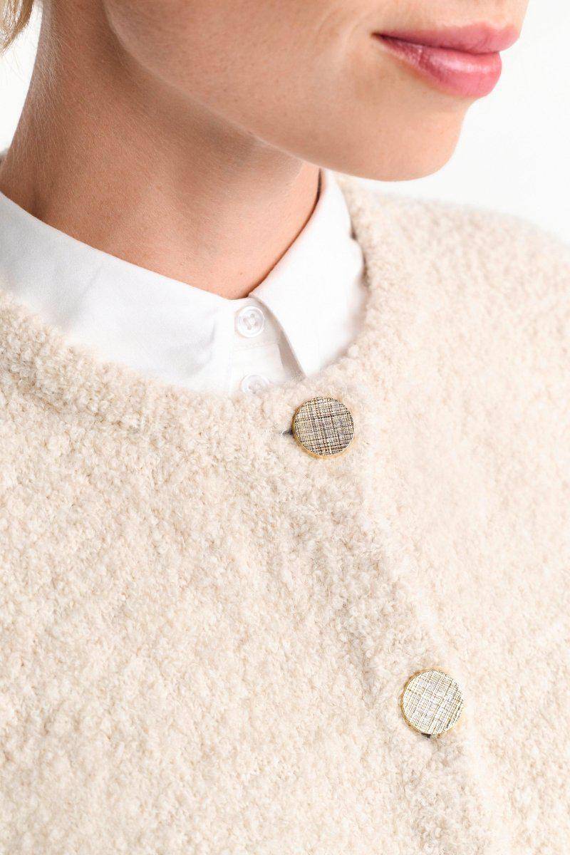 Eich & Royal Cardigan mit goldfarbenen Knöpfen Sonderangebote