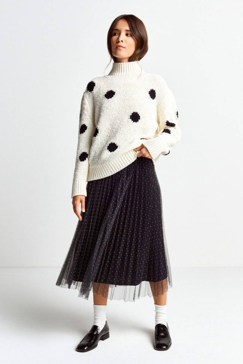 Eich & Royal Pullover mit blauen Polka Dots Wochenangebot