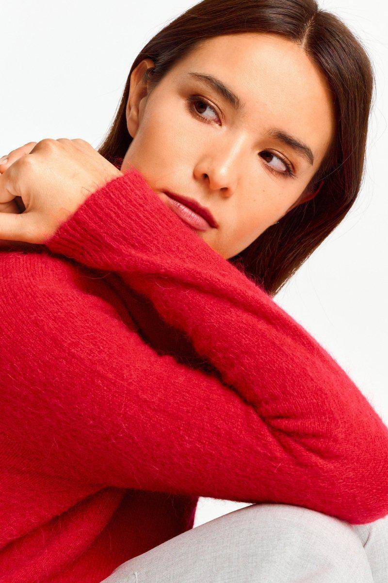 Eich & Royal Strickpullover aus weichem Materialmix 50% Rabatt für begrenzte Zeit