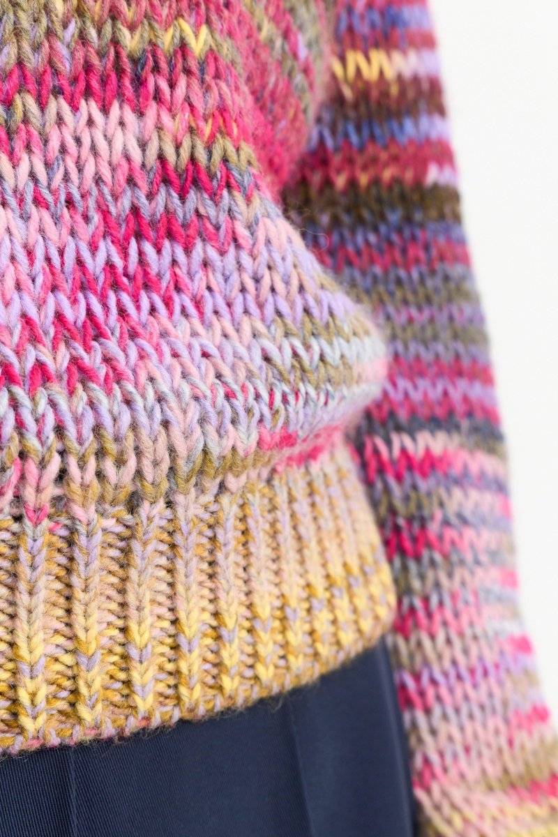 Eich & Royal Pullover aus buntem Melange-Strick Blitzverkäufe