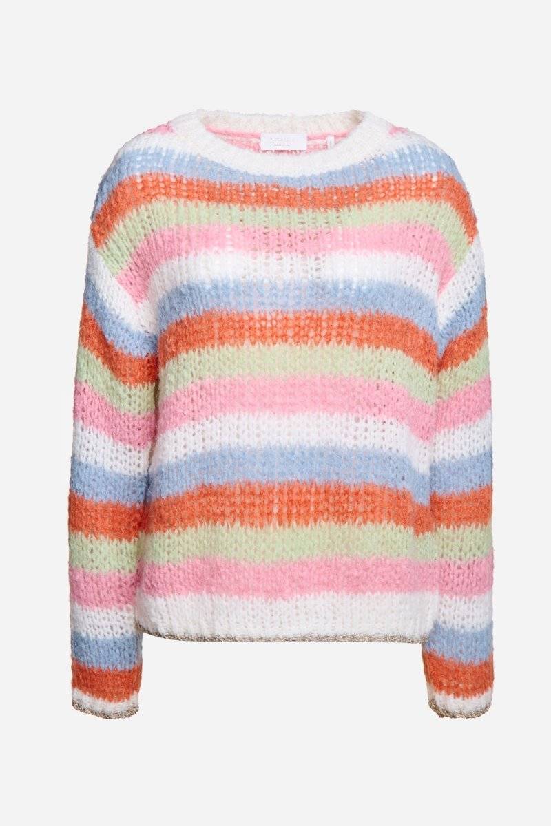 Eich & Royal Gestreifter Grobstrickpullover Online Shopping