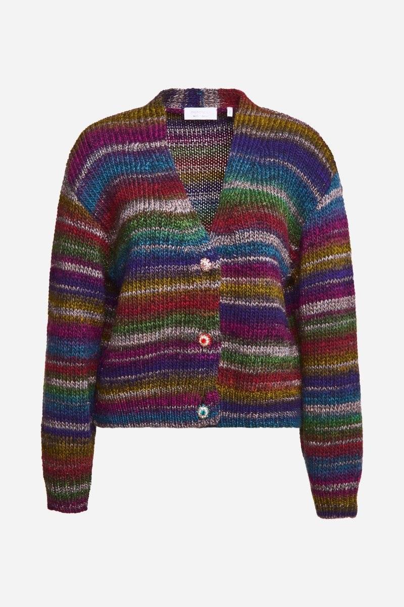 Eich & Royal Cardigan mit bunten Kristallknöpfen Preisnachlass