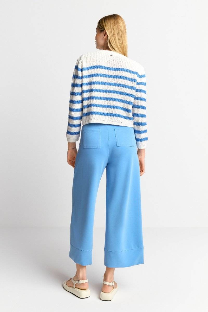 Eich & Royal Gestreifter Cardigan mit Kristallknöpfen Osterangebot