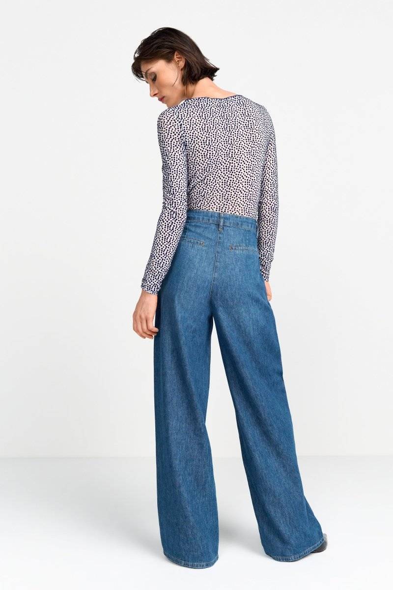 Eich & Royal Wide Leg Denim mit hoher Taille Tiefpreis