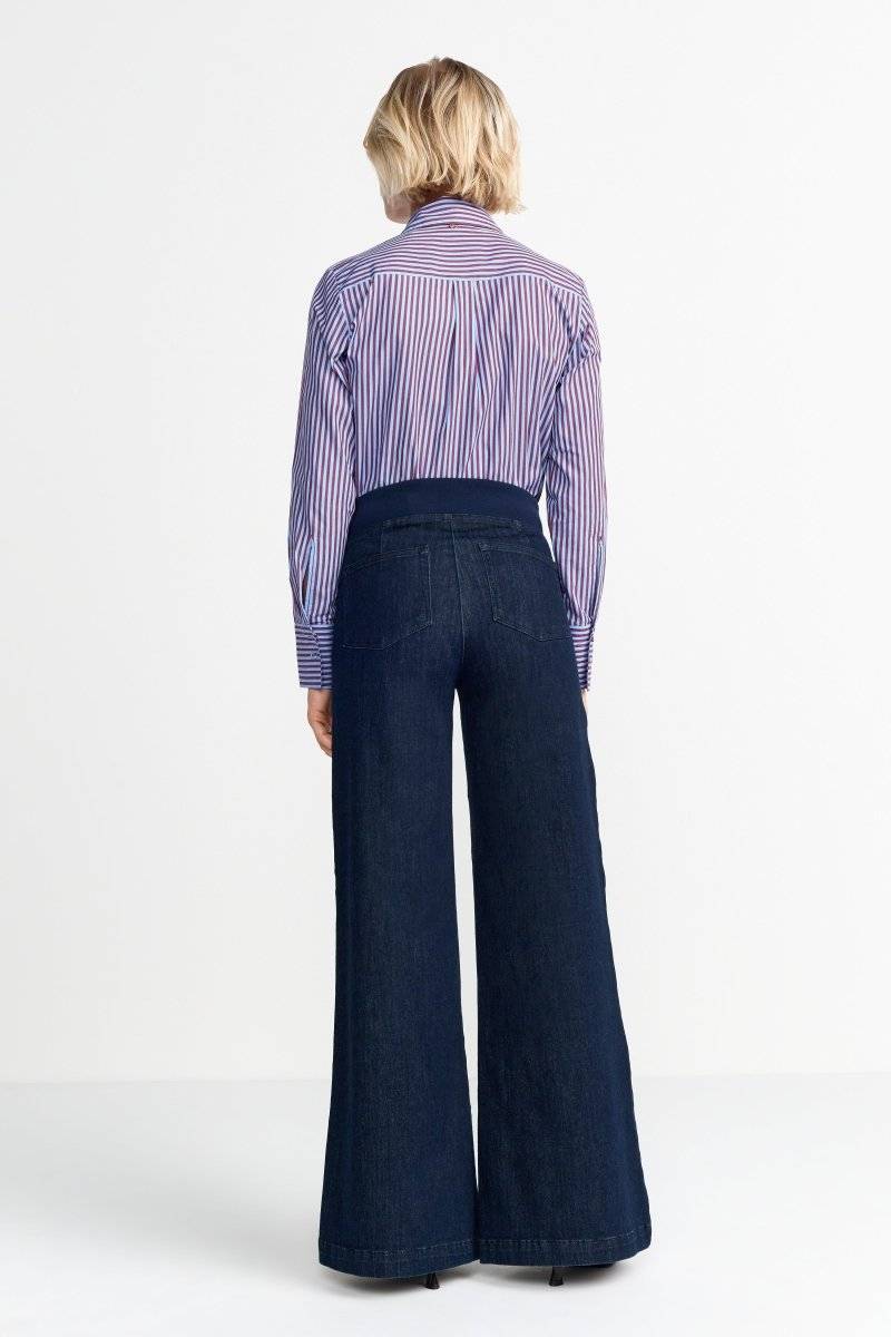 Eich & Royal Wide Leg Denim mit elastischem Bund Super Sparpreis