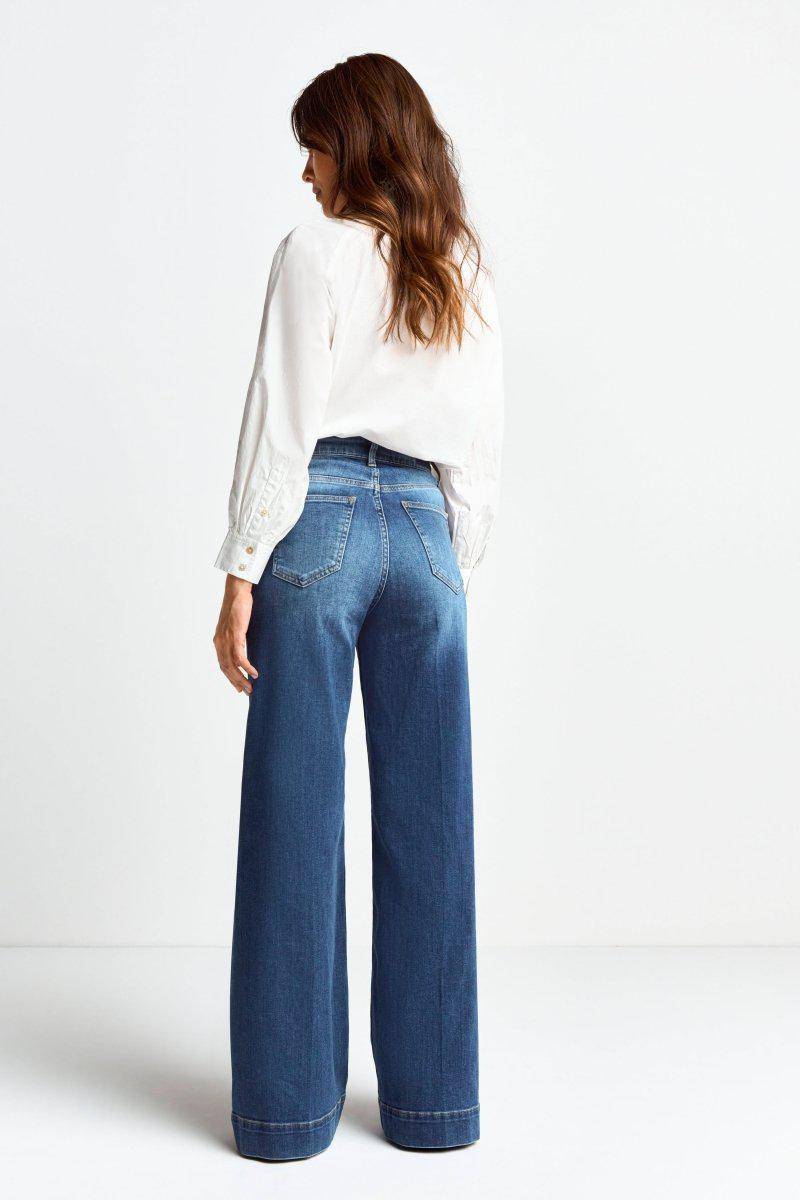 Eich & Royal Wide Leg Denim mit hoher Taille Begrenzte Freigabe