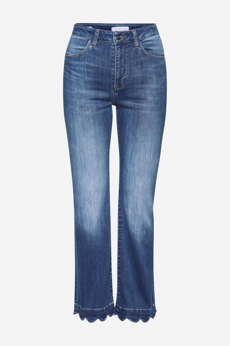 Eich & Royal Denim mit wellenförmigem Saum Sonderangebot der Fabrik