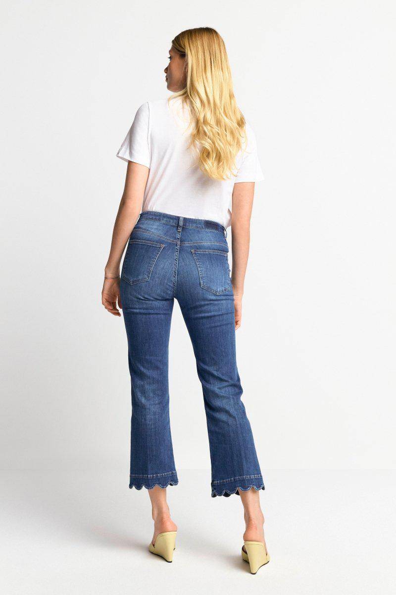 Eich & Royal Denim mit wellenförmigem Saum Sonderangebot der Fabrik