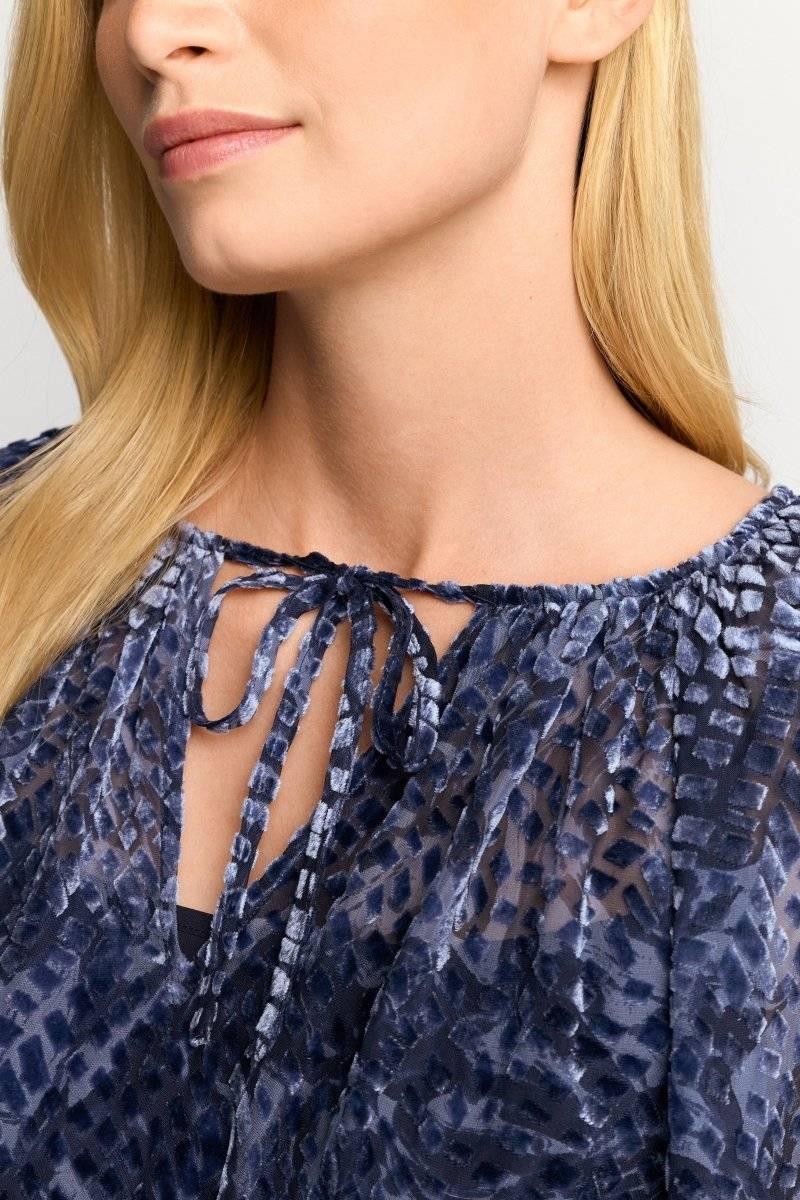 Eich & Royal Mini-Blusenkleid aus Samt Kostenloser Versand international