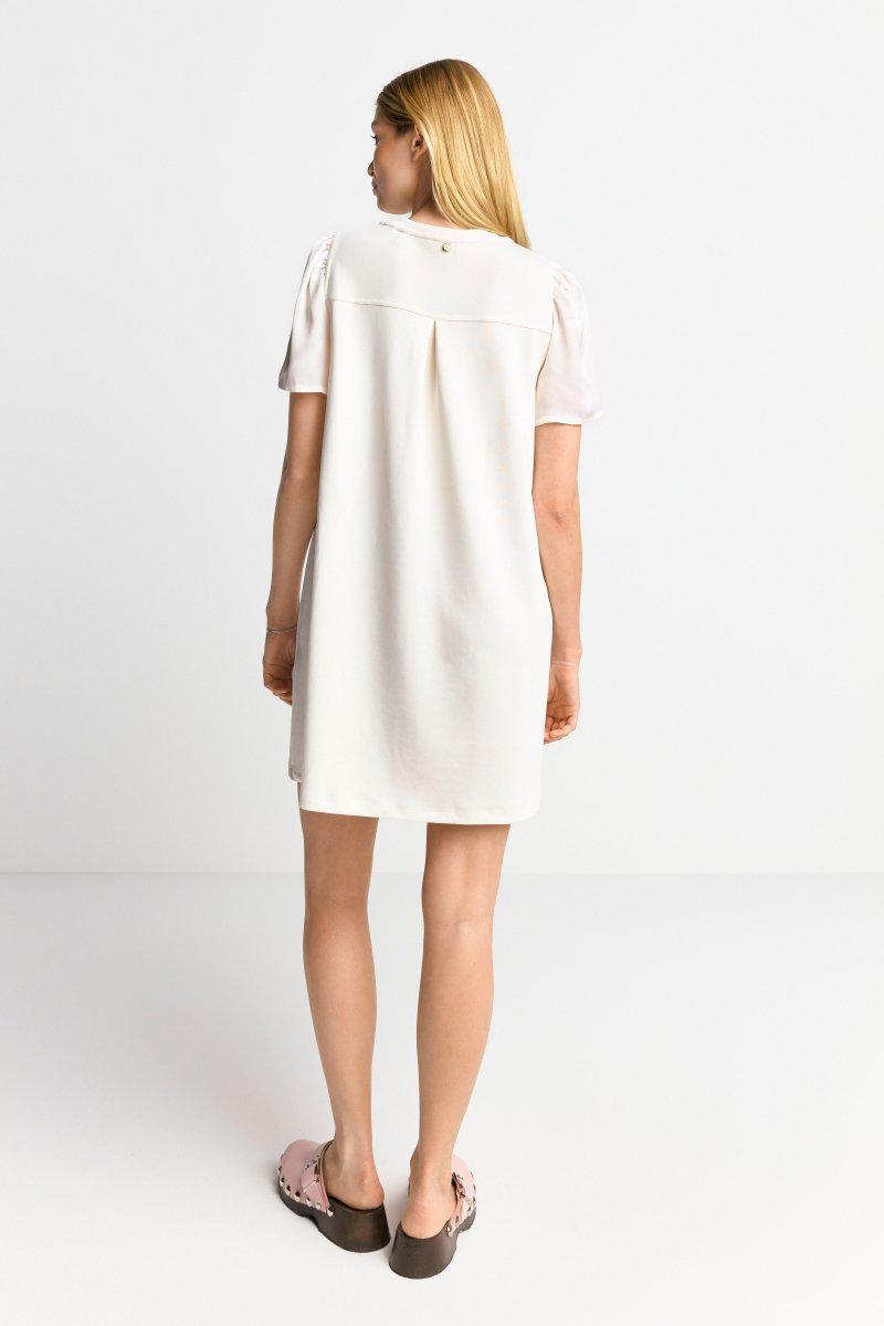 Eich & Royal Minikleid mit seidigen Puffärmeln Fabrikladen