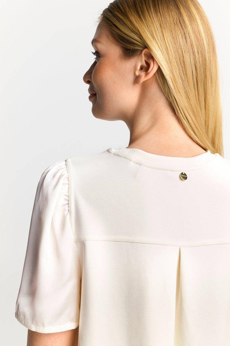 Eich & Royal Minikleid mit seidigen Puffärmeln Fabrikladen