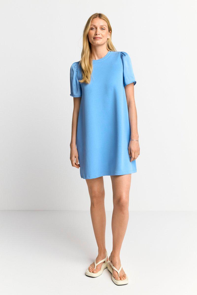 Eich & Royal Minikleid mit seidigen Puffärmeln Fabrikladen