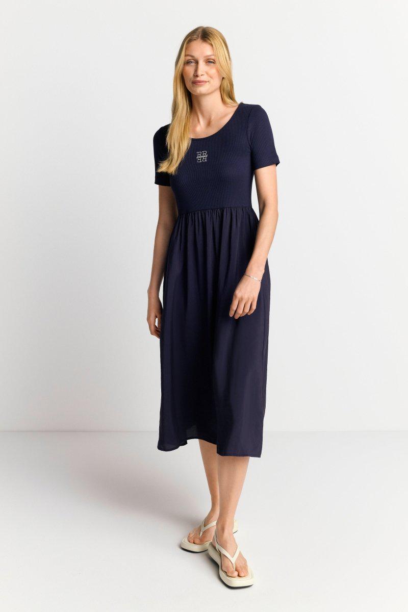 Eich & Royal Midikleid mit Logostickerei Black Friday Preise