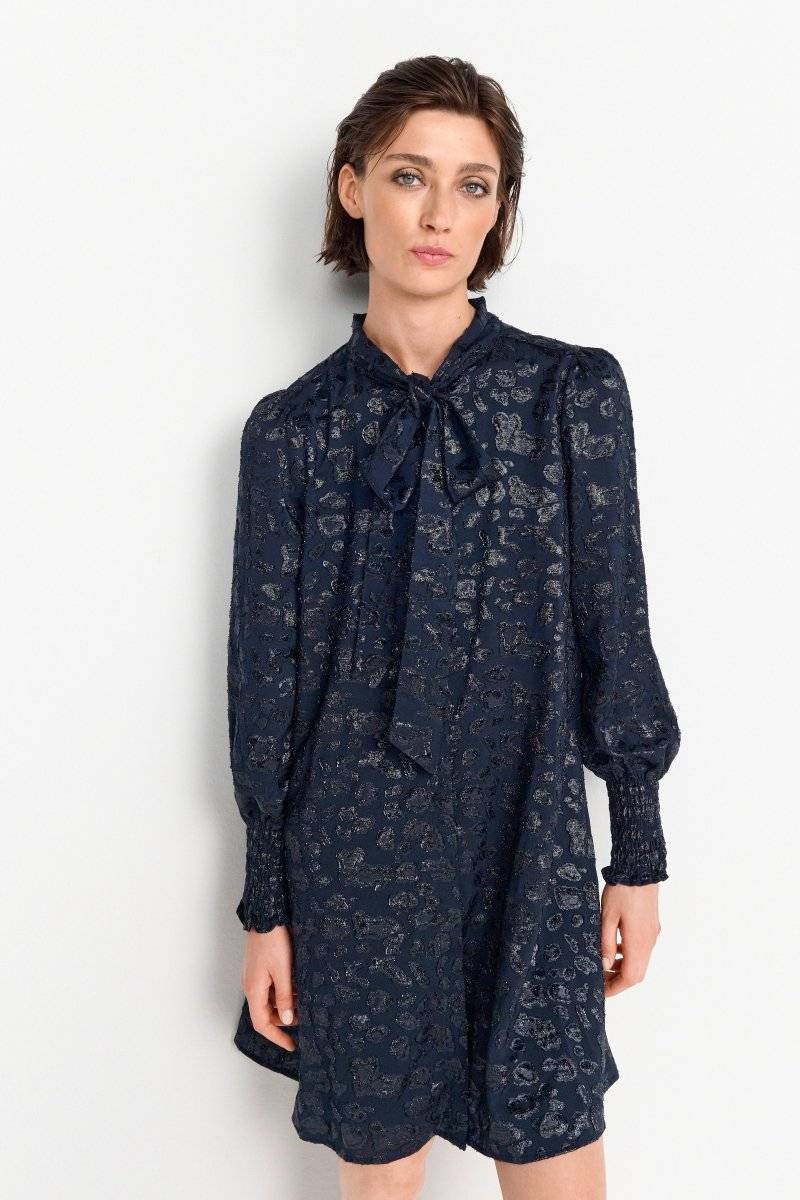 Eich & Royal Minikleid mit Schleifenkragen Schlussverkauf