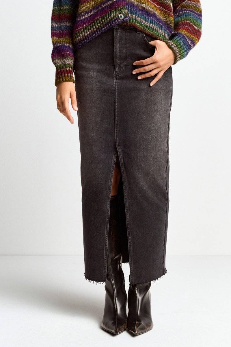 Eich & Royal Denim-Rock mit Schlitz Sonderangebot
