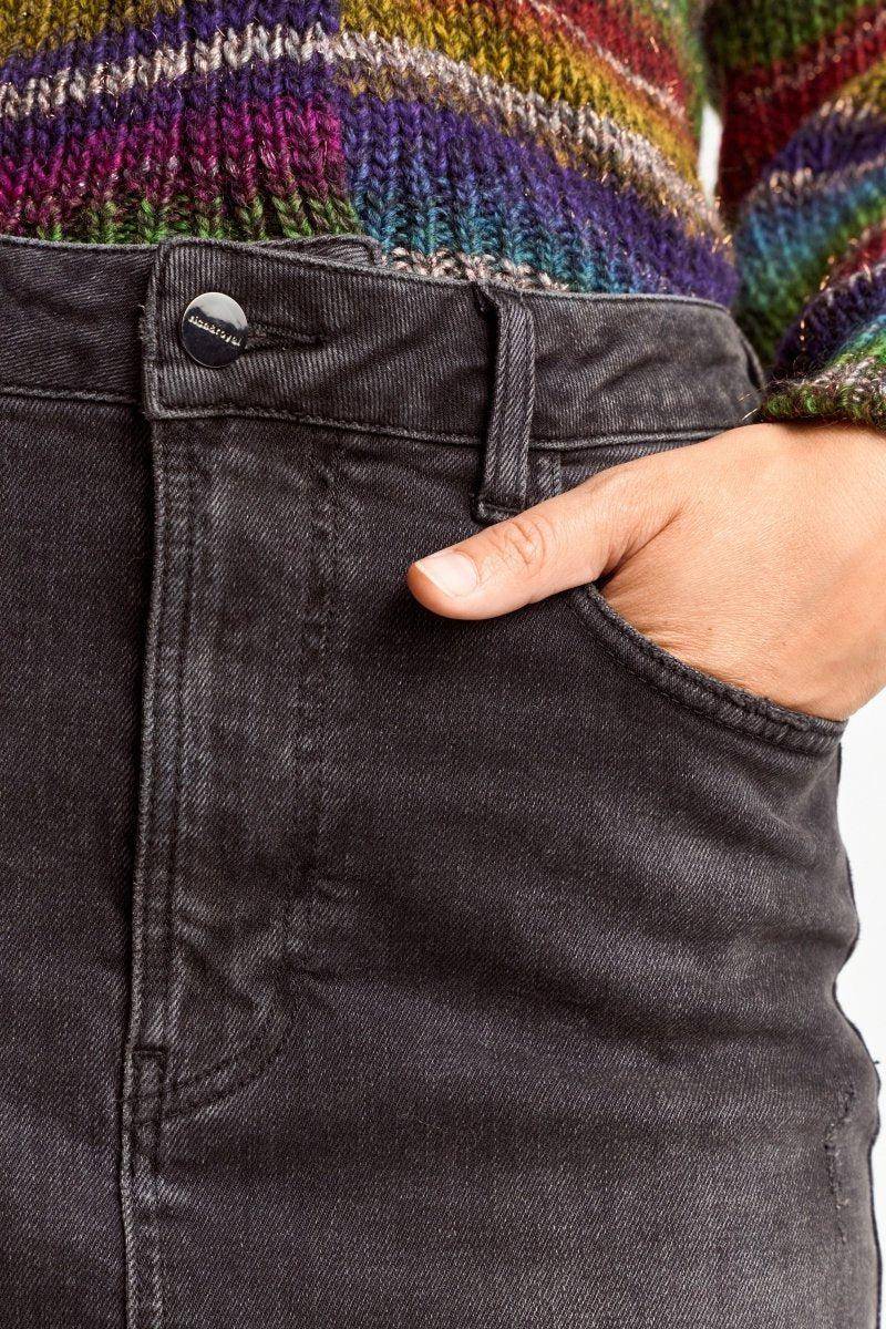 Eich & Royal Denim-Rock mit Schlitz Sonderangebot