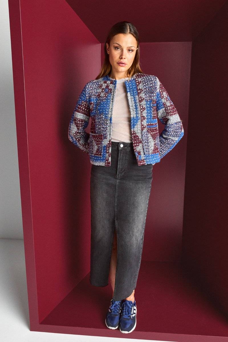 Eich & Royal Denim-Rock mit Schlitz Sonderangebot