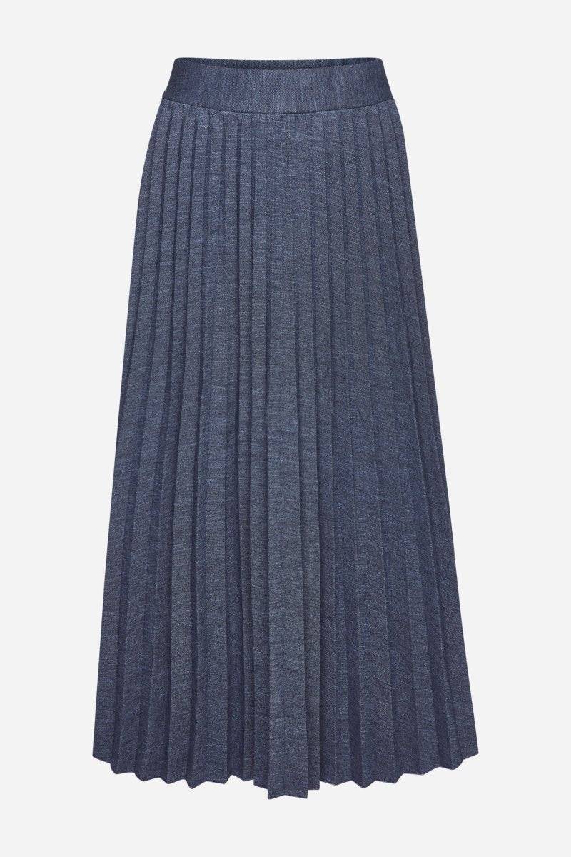 Eich & Royal Plisseerock in Denim-Optik Preisnachlass
