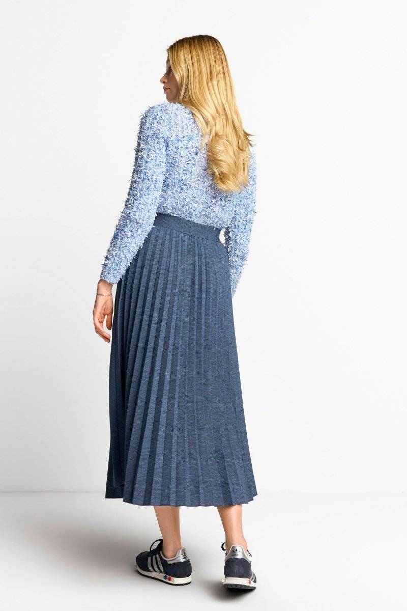 Eich & Royal Plisseerock in Denim-Optik Preisnachlass