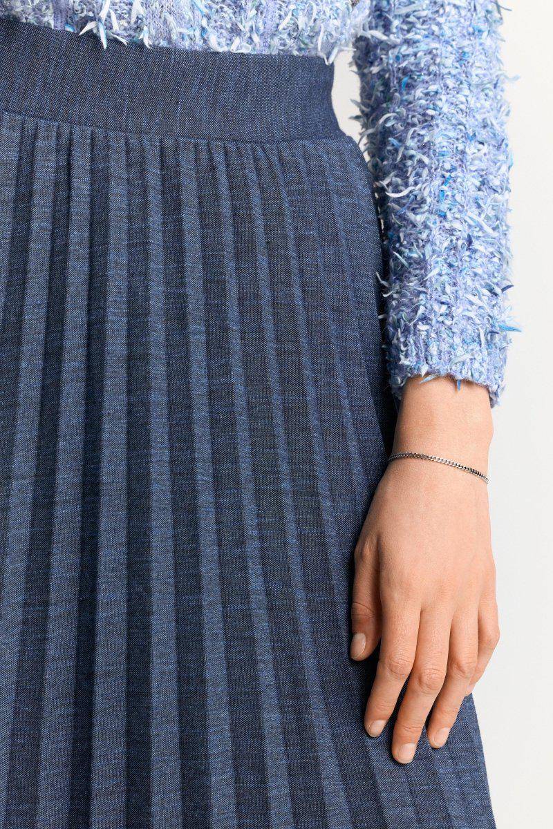 Eich & Royal Plisseerock in Denim-Optik Preisnachlass