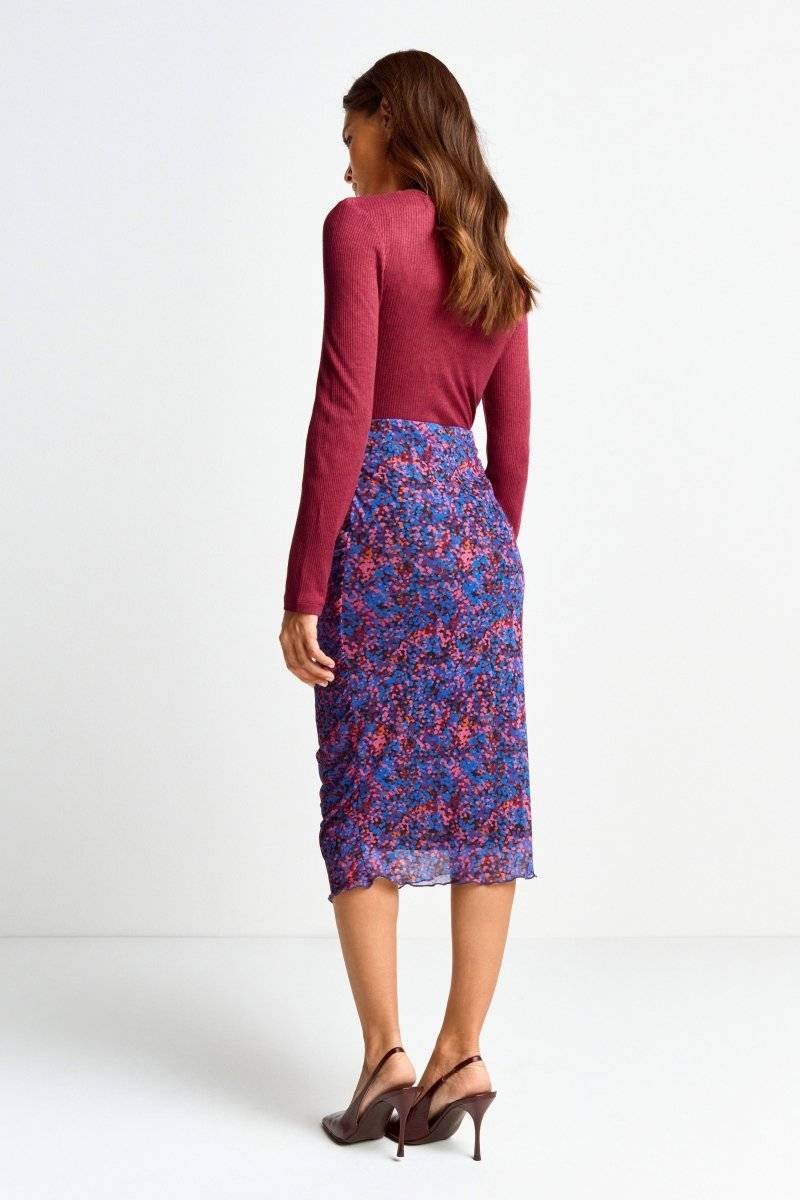 Eich & Royal Midirock mit floralem Allover-Print Neuheiten