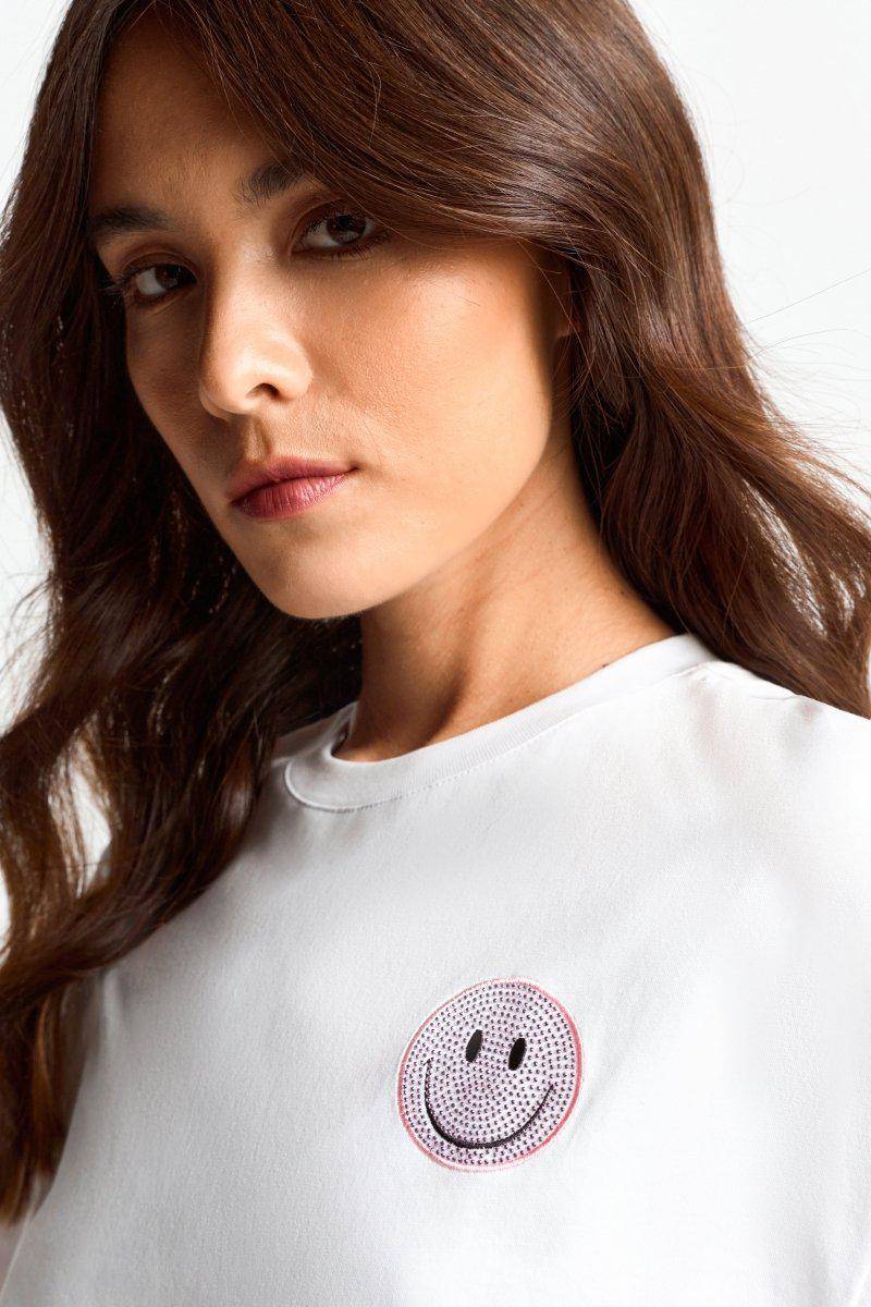 Eich & Royal Statement-Shirt mit Crew-Neck Clearance-Verkauf