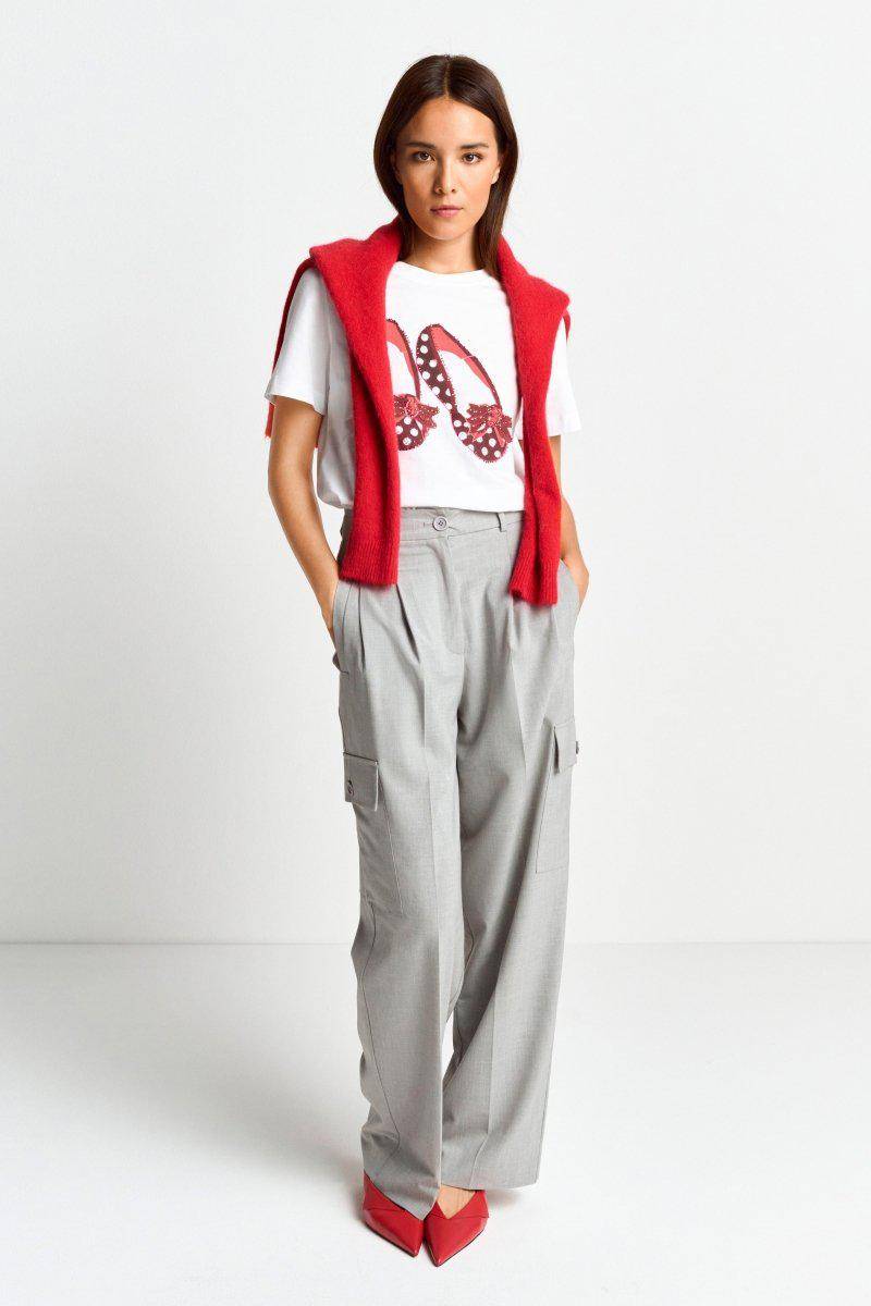 Eich & Royal T-Shirt mit Strassdetails Schlussverkauf