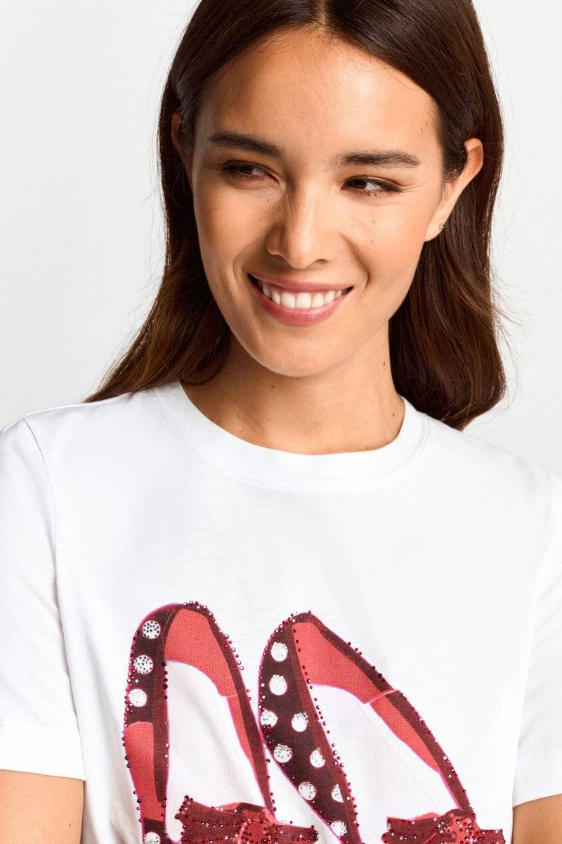 Eich & Royal T-Shirt mit Strassdetails Schlussverkauf
