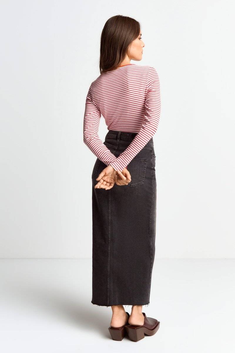 Eich & Royal Bodycon-Longsleeve mit Streifen Limitierter Zeitrabatt