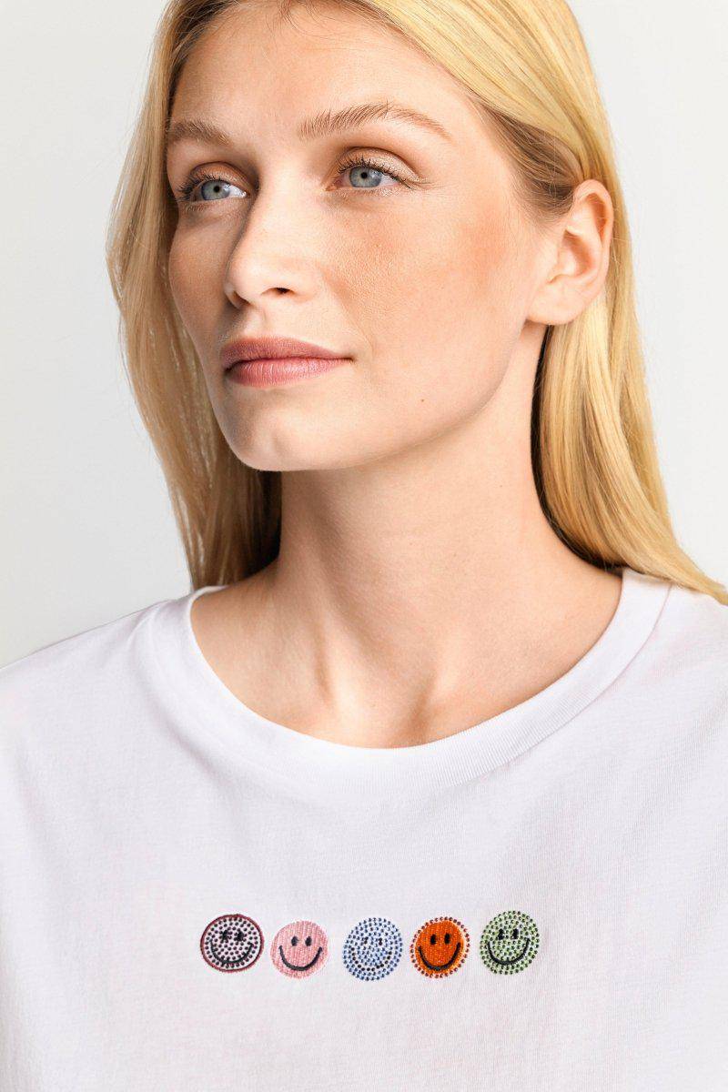 Eich & Royal T-Shirt mit Strass-Applikationen Flash Sale