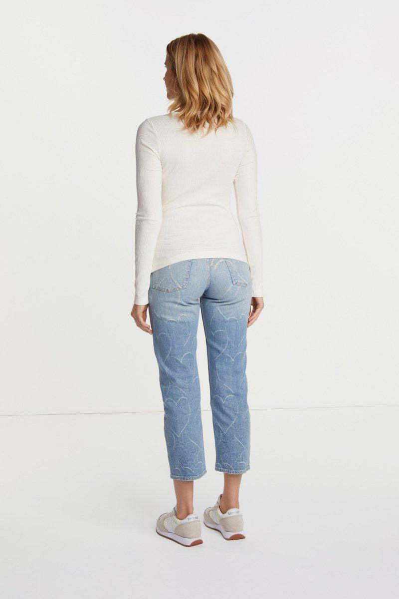 Eich & Royal Rib-Longsleeve mit Rundhals Valentinstagsangebot